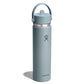 24 oz Standard Mouth with Flex Straw Cap - Shale Gray