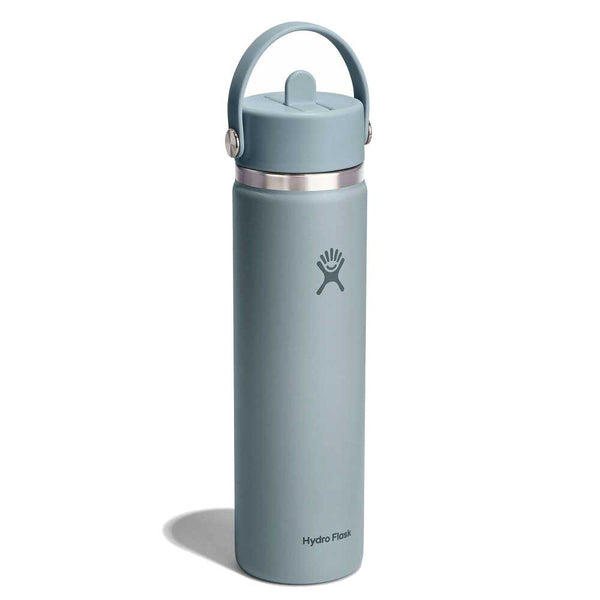 24 oz Standard Mouth with Flex Straw Cap - Shale Gray – Gazelle Sports