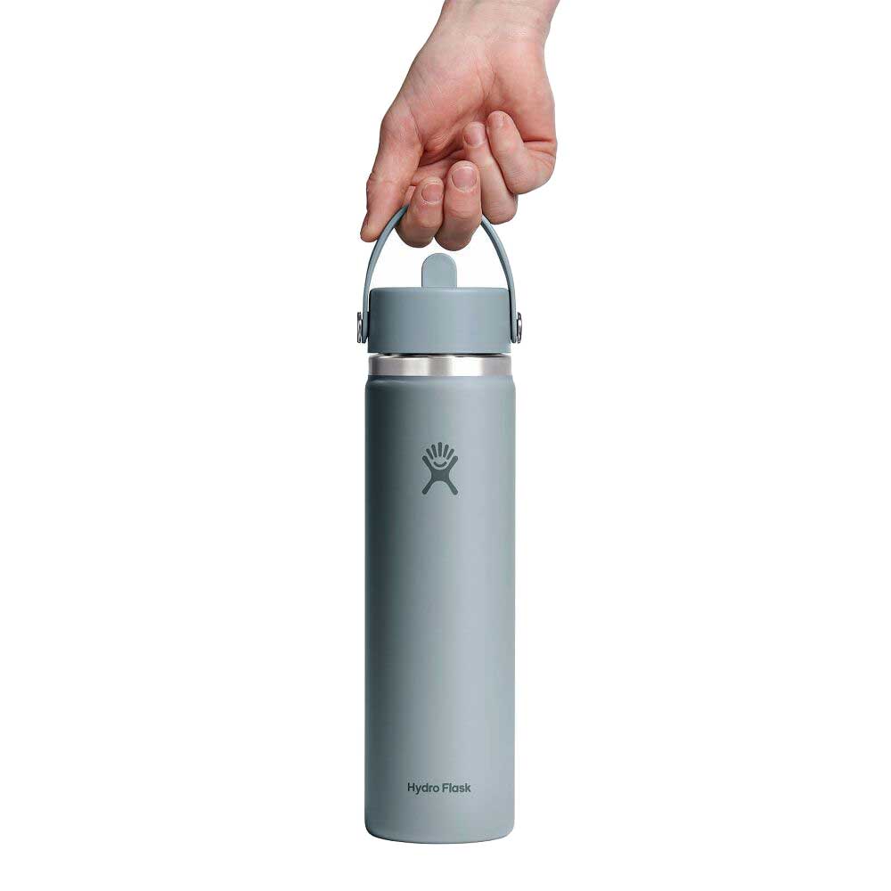 24 oz Standard Mouth with Flex Straw Cap - Shale Gray