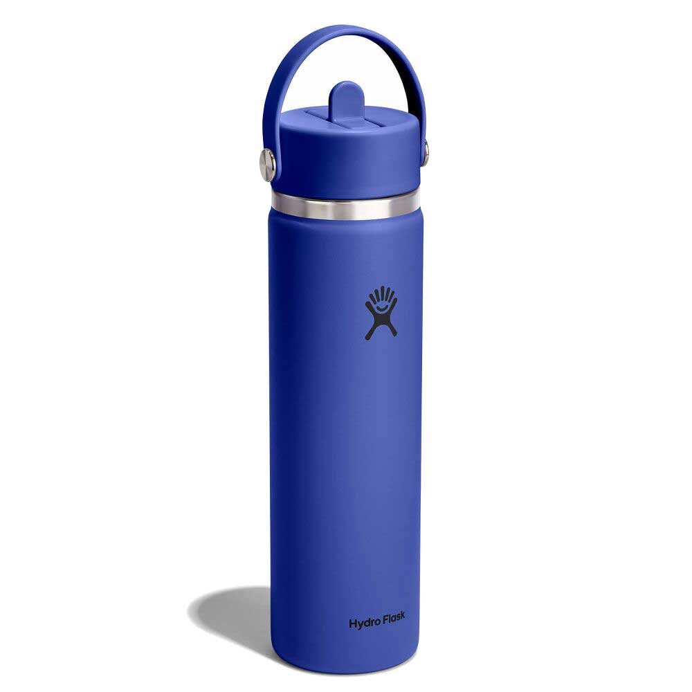 24 oz Standard Mouth with Flex Straw Cap - Capri Blue