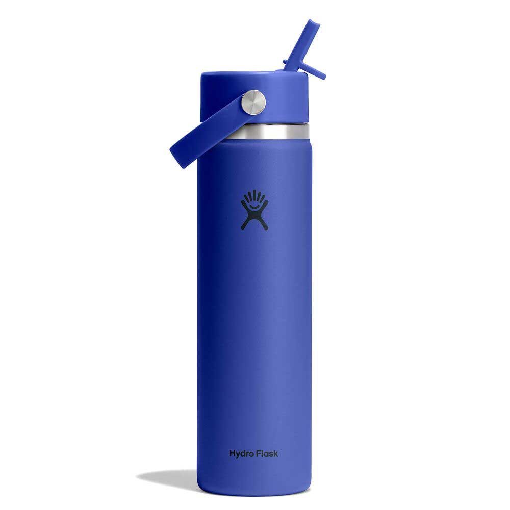 24 oz Standard Mouth with Flex Straw Cap - Capri Blue