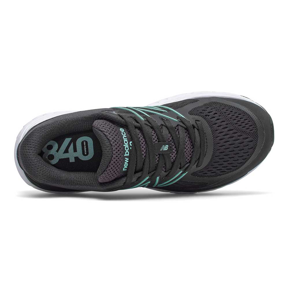 Women's 840v5 Running Shoe - Black/Storm Blue - Wide (D)