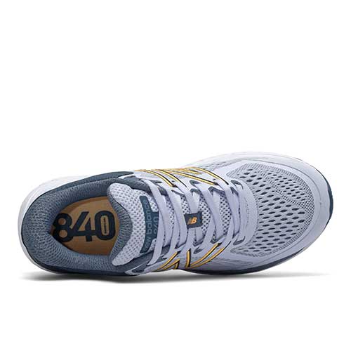 Women's 840v5 Running Shoe - Silent Grey/Light Mango - Extra Wide (2E)
