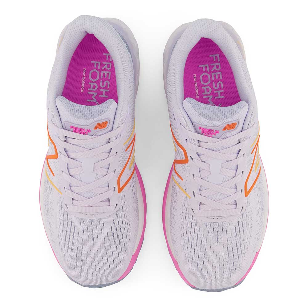 Women's Fresh Foam X 880v12 Running Shoe - Libra/Vibrant Pink - Regular (B)