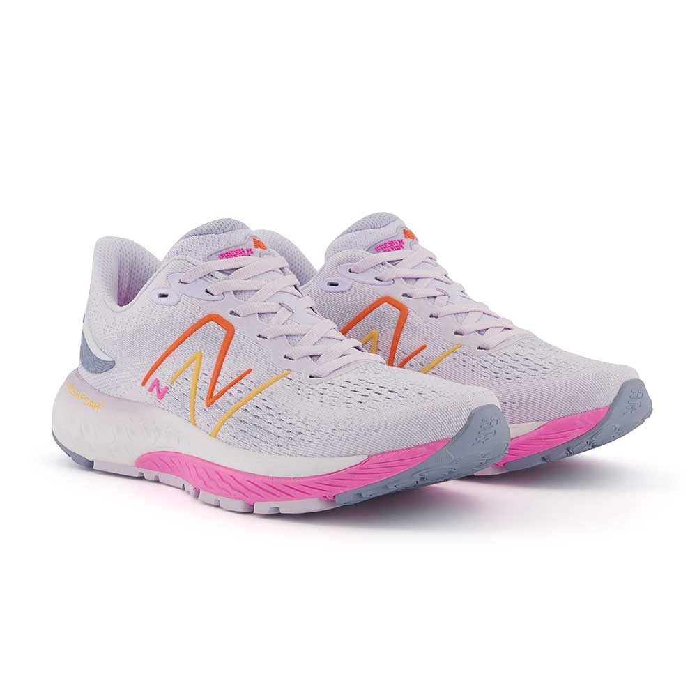 Women's Fresh Foam X 880v12 Running Shoe - Libra/Vibrant Pink - Narrow (2A)