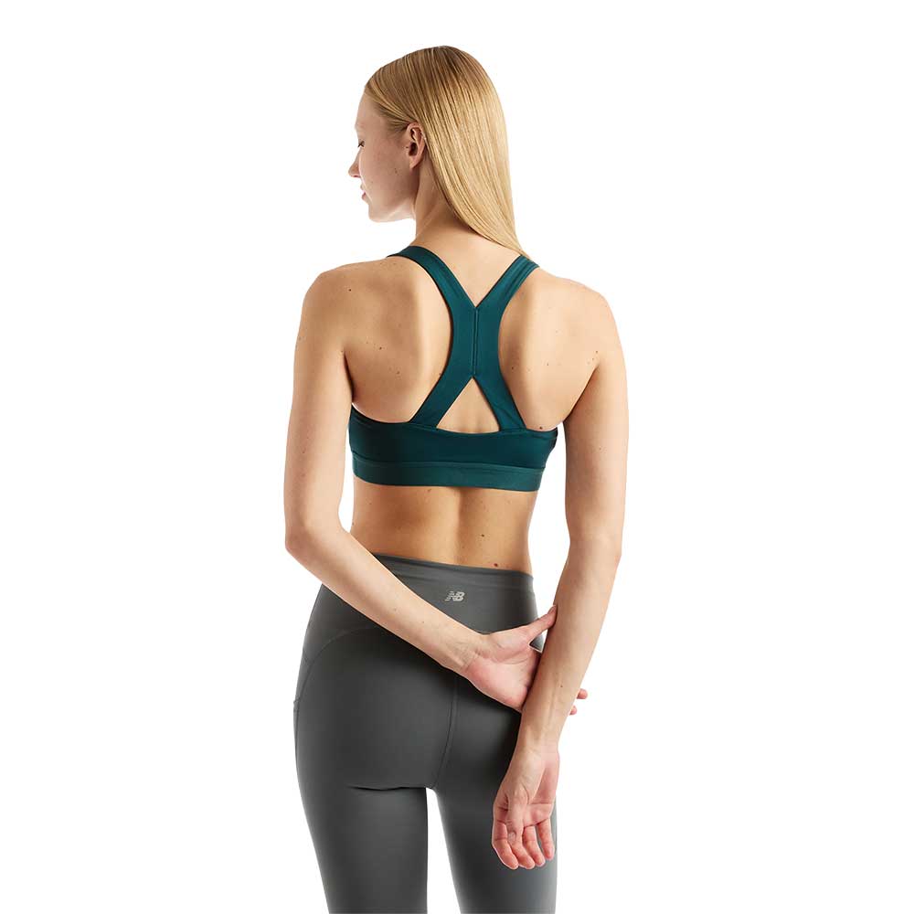 Women's NB Essential Train Bra - Medusa Green