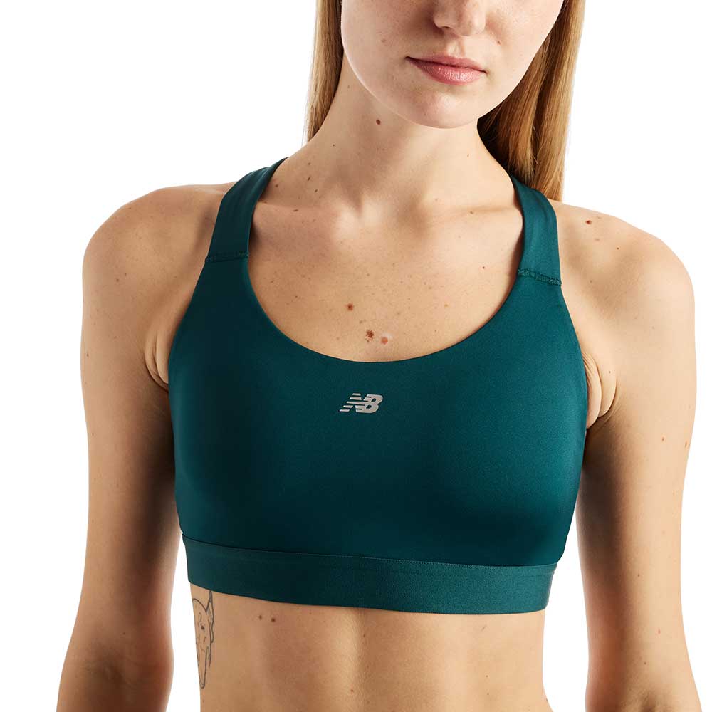 Women's NB Essential Train Bra - Medusa Green