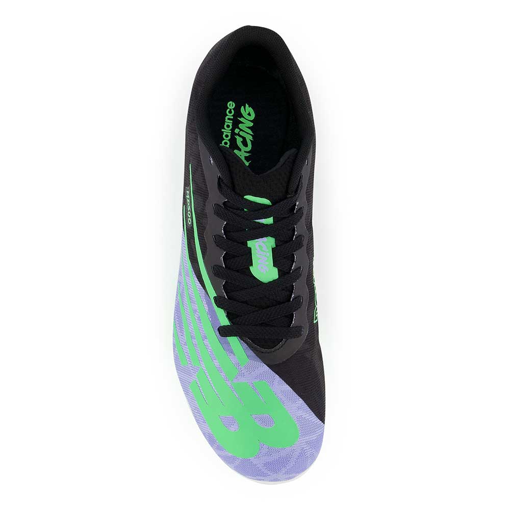 New Balance LD5000v6 Spike Shoe Women's Track, White-Neon Emerald, 10.5