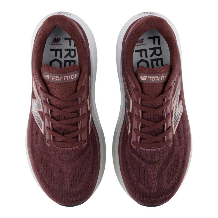 Women's Fresh Foam X More v6 Running Shoe - Cherry Leather/Fast Track - Extra Wide (2E)