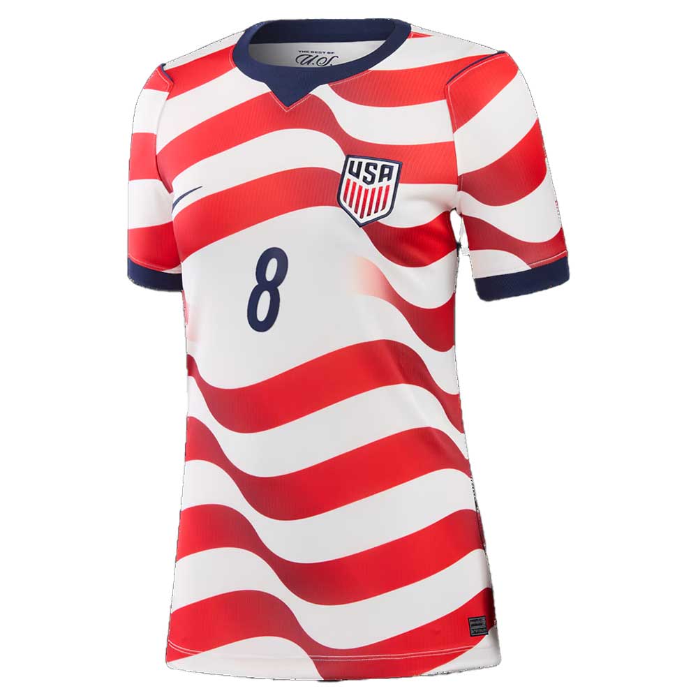 Women's USMNT 2026 Home Jersey MCKENNIE #8 - Sail/Midnight Navy/Midnight Navy