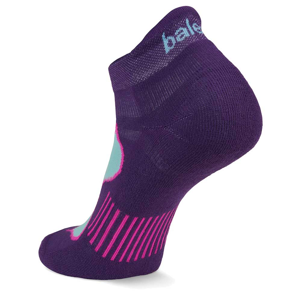 Women's Enduro No Show Tab Sock - Charged Purple/Watermelon