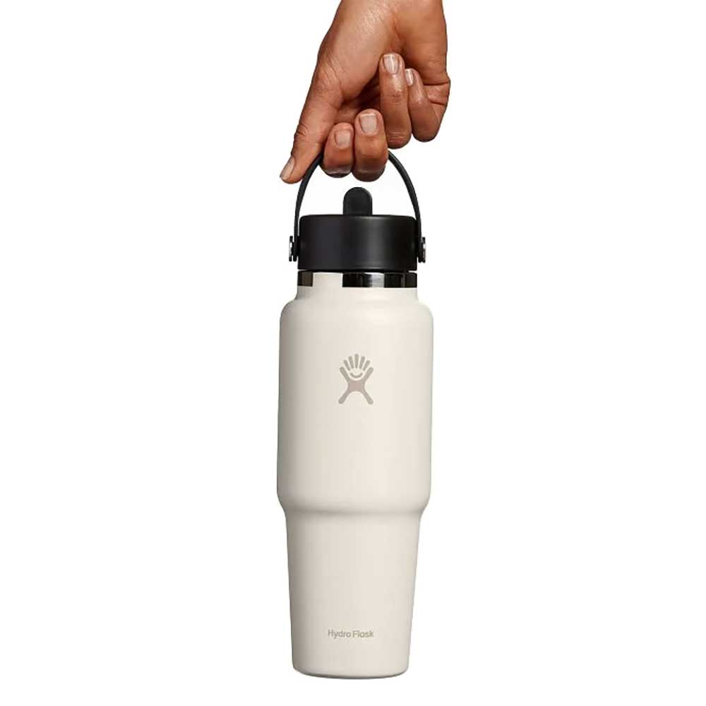 Straw Cap Hydro Flask With Straw White 32 Ounce White Hydro Flask
