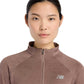 Women's Athletics Heat Grid 1/2 Zip - Green