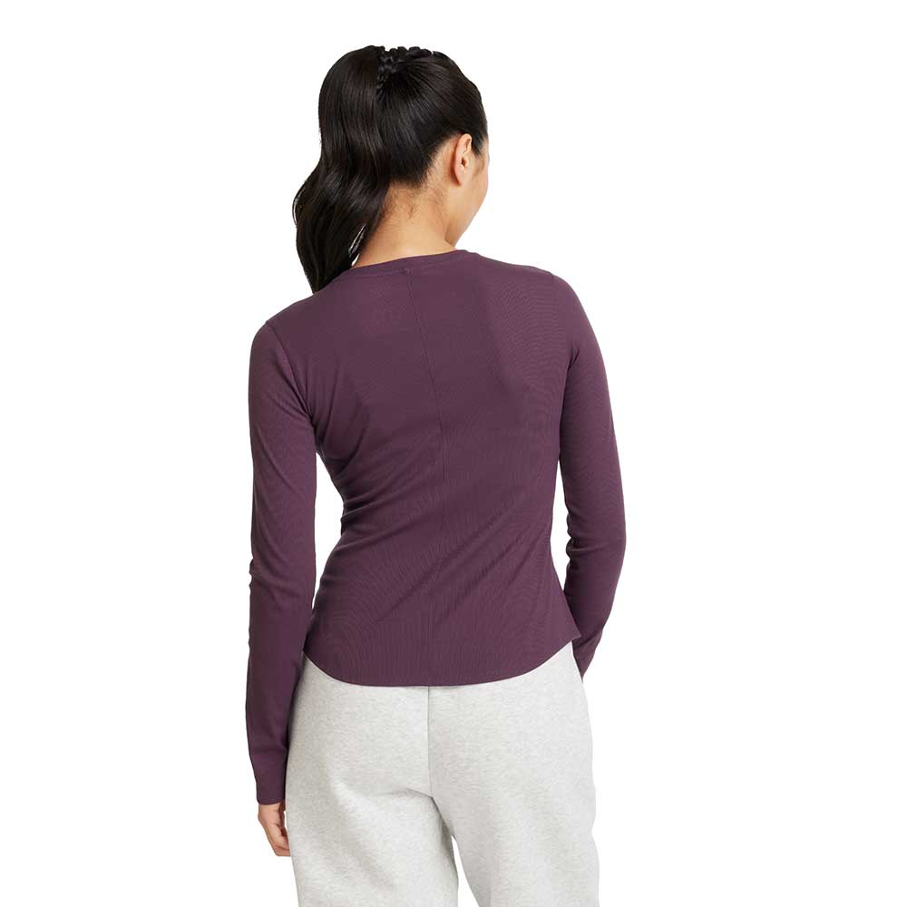 Women's Micro-Rib Long Sleeve - Plum Brow