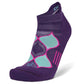 Women's Enduro No Show Tab Sock - Charged Purple/Watermelon