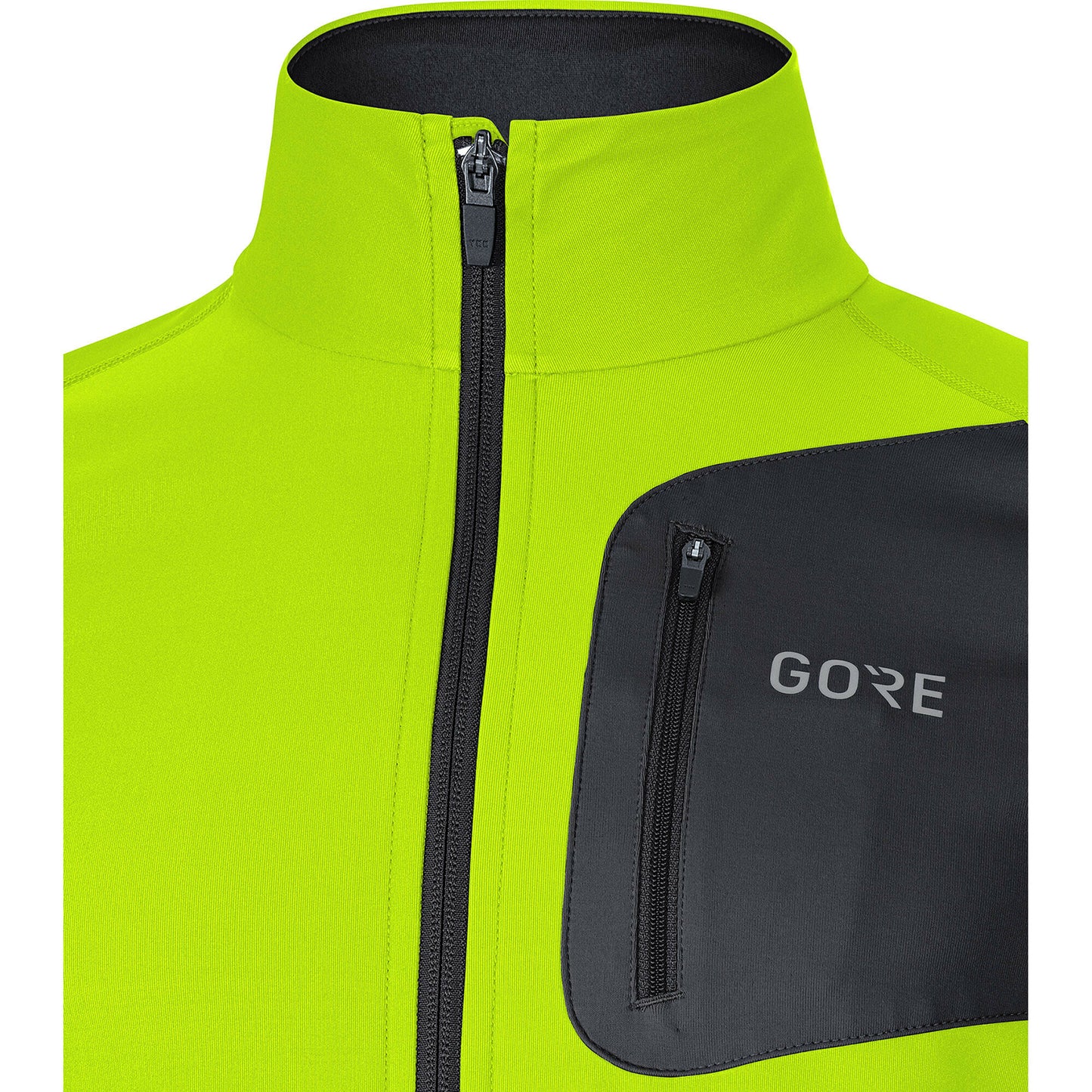 Men's R3 Partial GORE® WINDSTOPPER® Shirt - Neon Yellow/Black