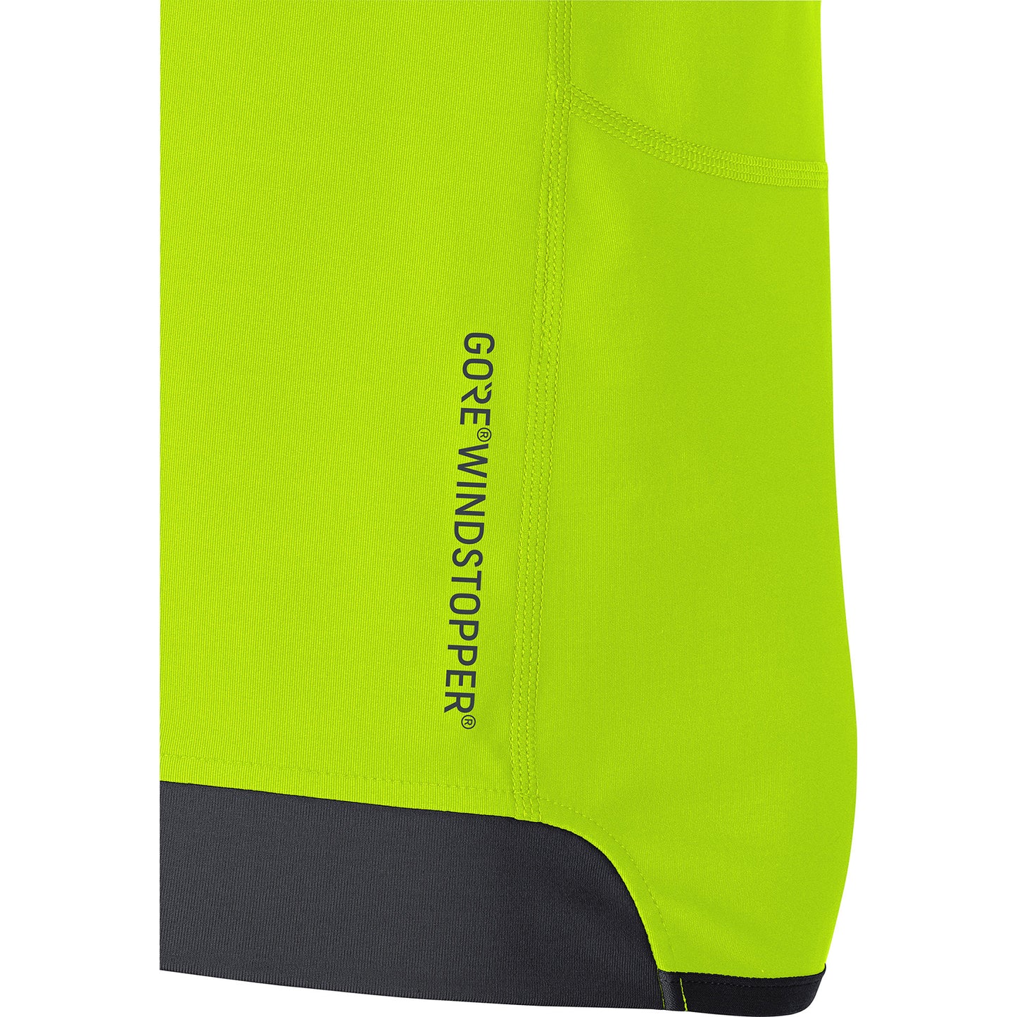 Men's R3 Partial GORE® WINDSTOPPER® Shirt - Neon Yellow/Black