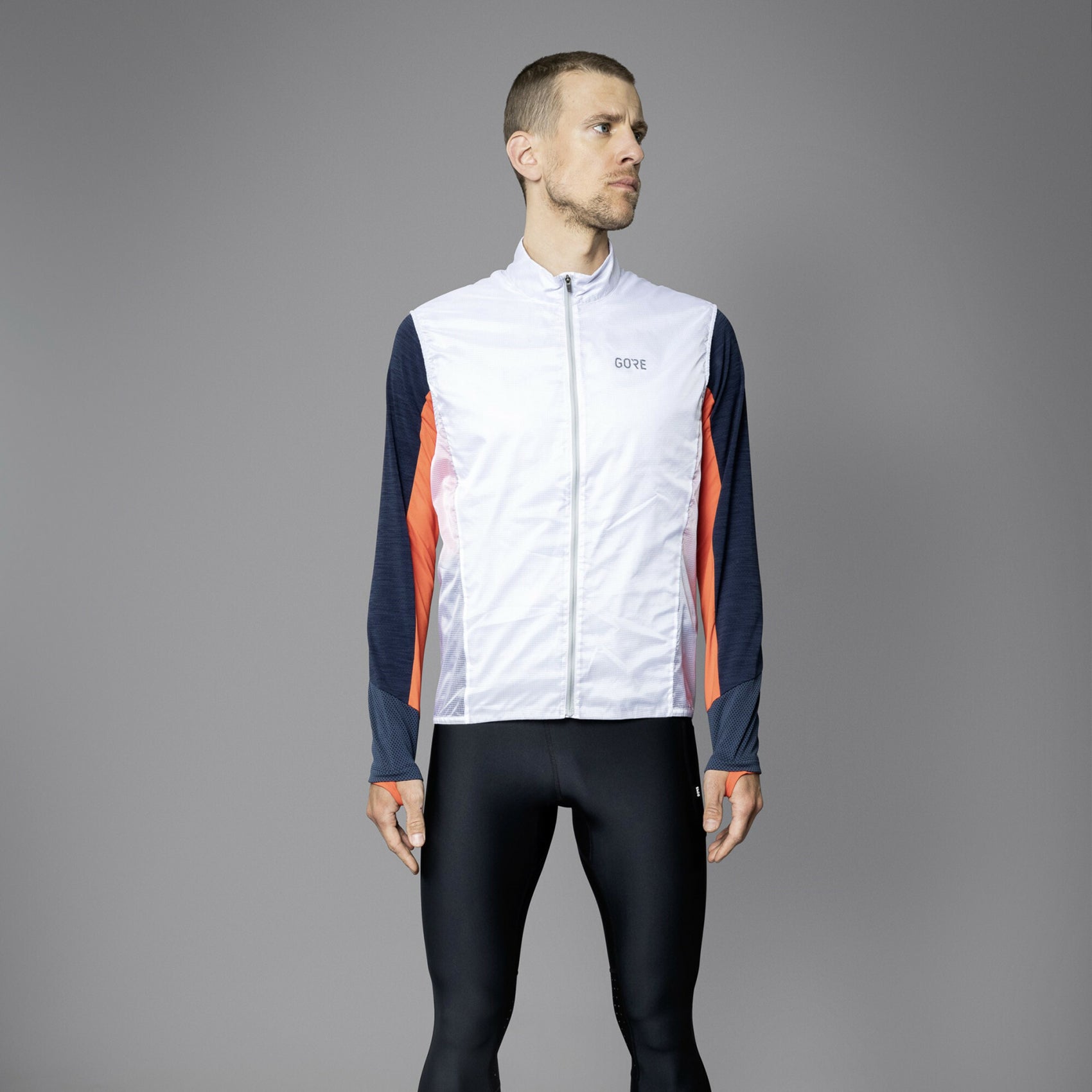 Men's Drive Vest - White – Gazelle Sports