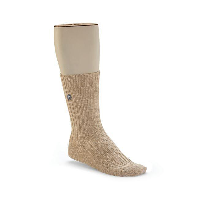 Women's Cotton Slub Socks - Beige