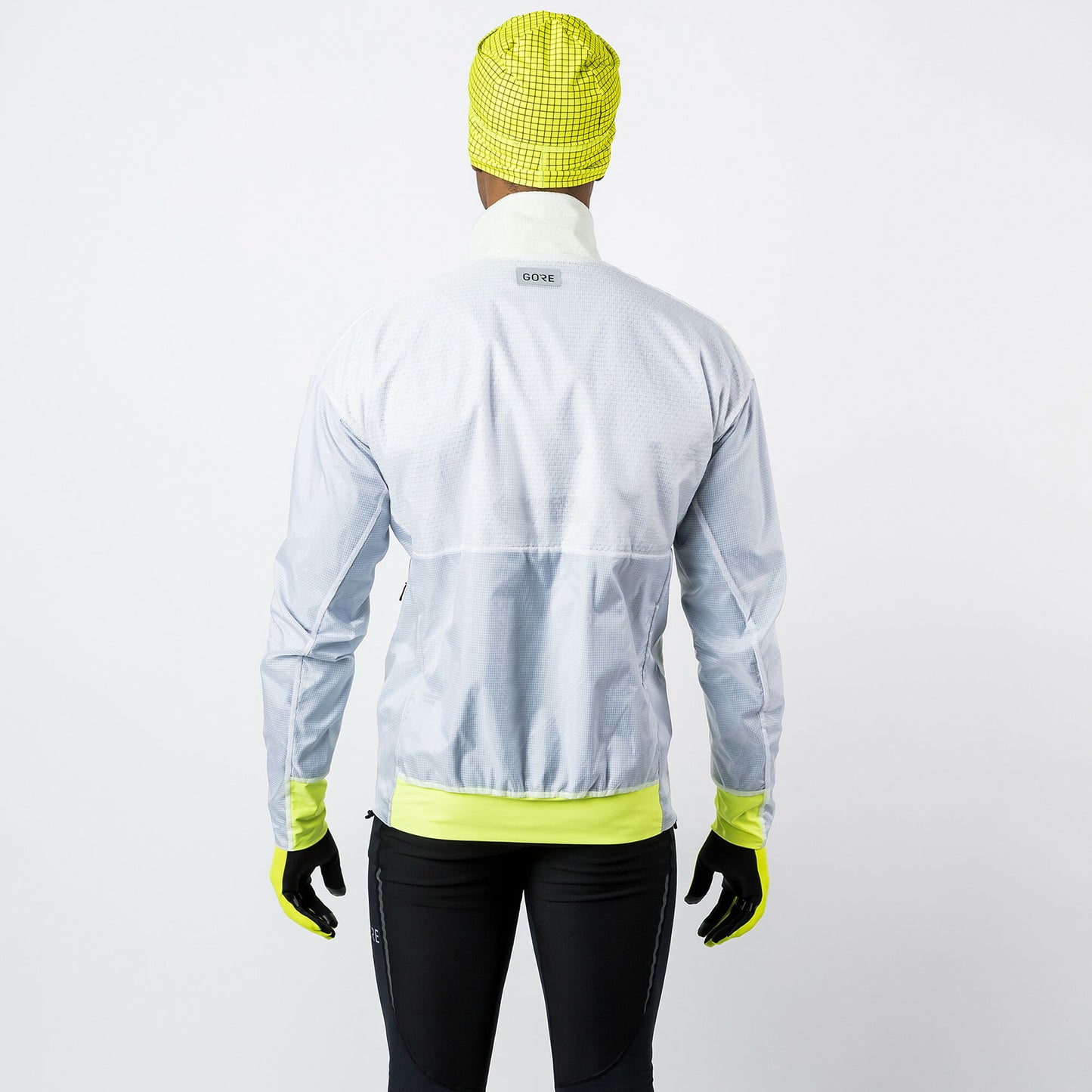 Men's Drive Jacket - White/Neon Yellow