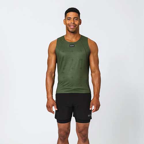 Men's Contest Daily Singlet - Utility Green