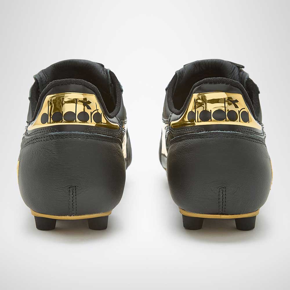 Men's Brasil #9 Italy LT+MDPU Soccer Shoe - Black/Gold