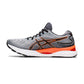 Men's Gel Nimbus 24 Running Shoe - Sheet Rock/Shocking Orange— Regular (D)