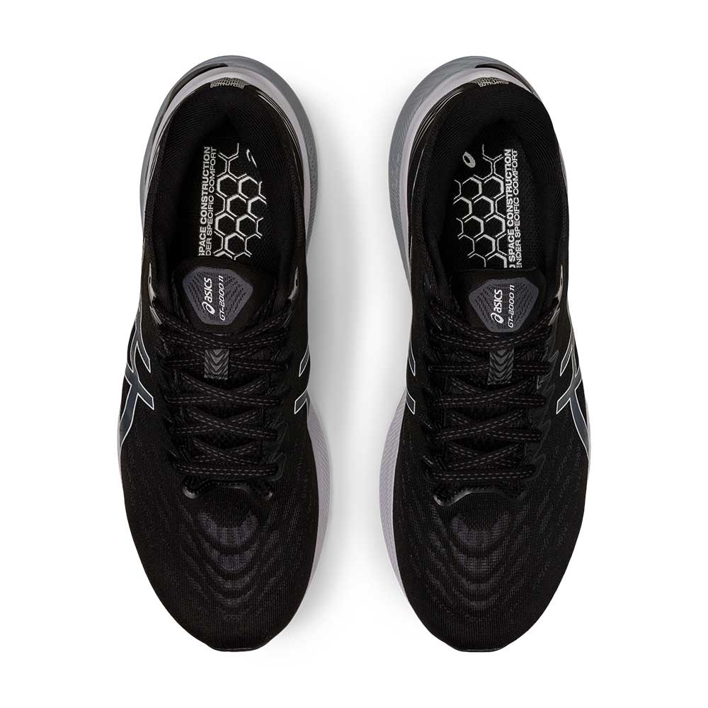 Men's GT-2000 11 Running Shoe- Black/White- Regular (D)
