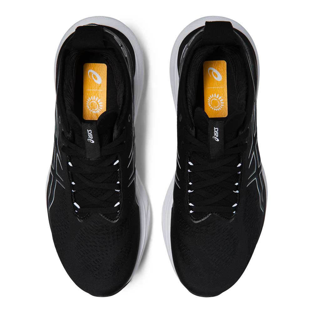 Men's Gel-Nimbus 25 Running Shoe - Black/Pure Silver- Regular (D ...