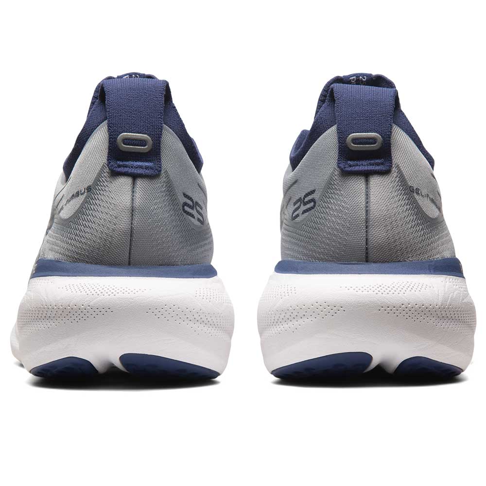 Men's Gel-Nimbus 25 Running Shoe - Sheet Rock/Indigo Blue- Wide (2E)