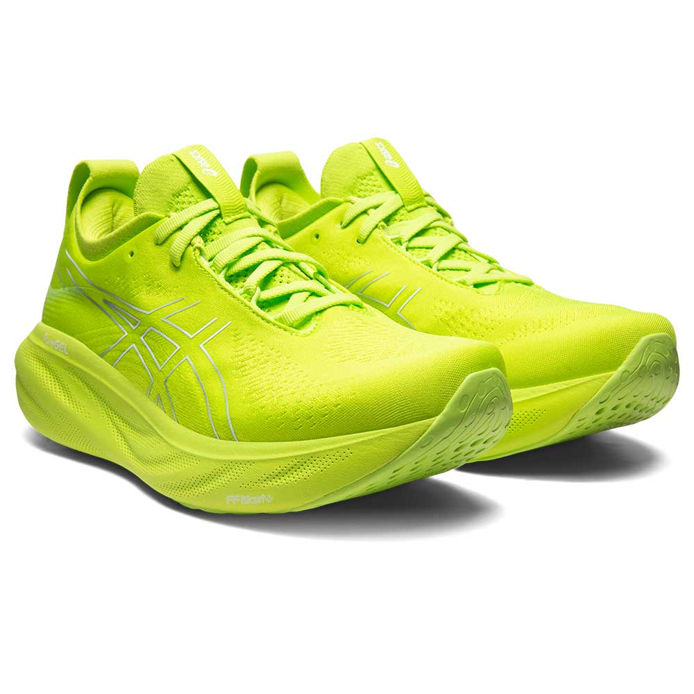 Men's Gel-Nimbus 25 Running Shoe - Lime Zest/White- Regular (D)