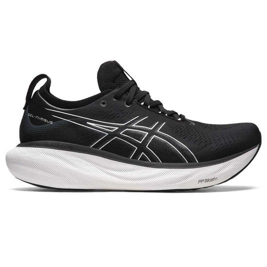 Men's Gel-Nimbus 25 Running Shoes - Black/Pure Silver- Extra Wide (4E)
