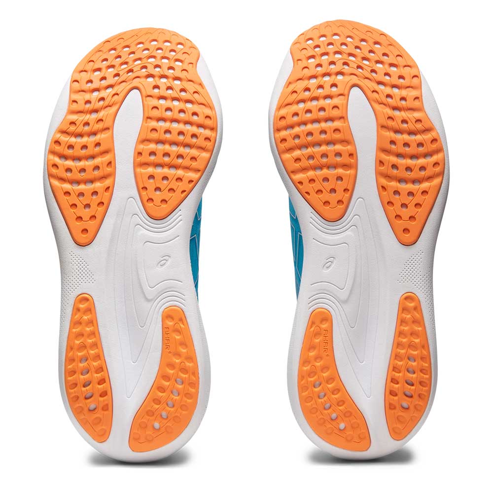 Men's Gel-Nimbus 25 Running Shoe - Island Blue/Sun Peach - Wide (2E)
