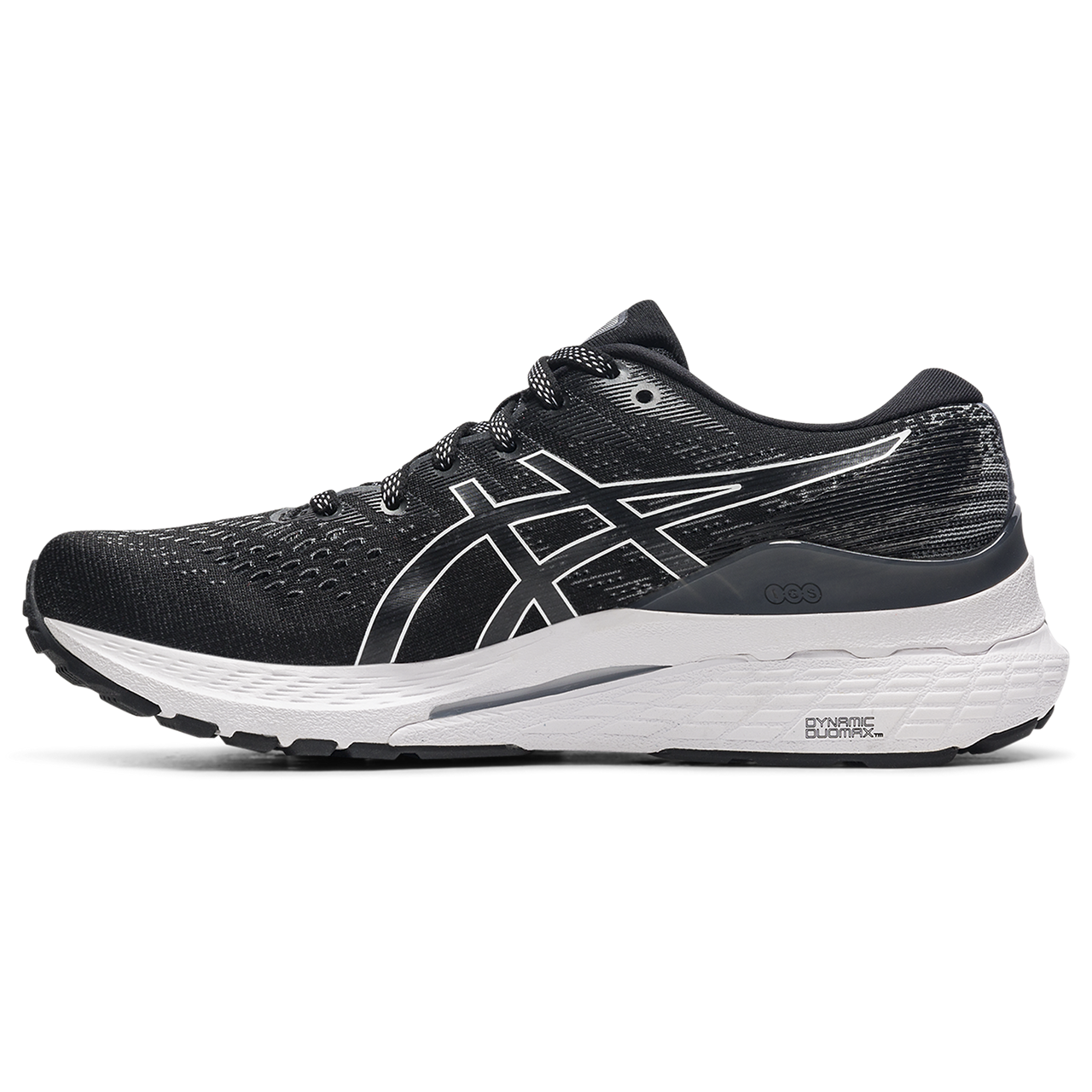 Women's Gel Kayano 28 Running Shoe- Black/White— Wide (D) – Gazelle Sports