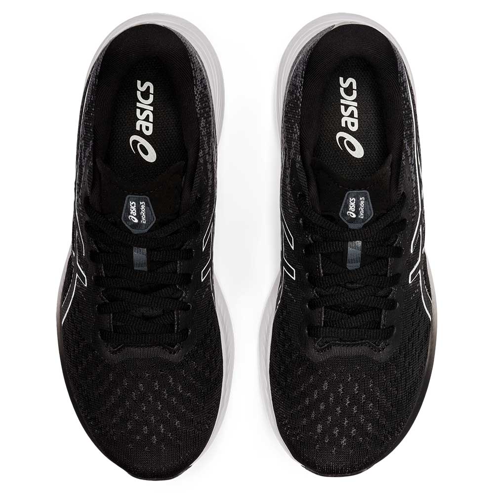 Women's Evoride 3 Running Shoe- Black/White- Regular (B)