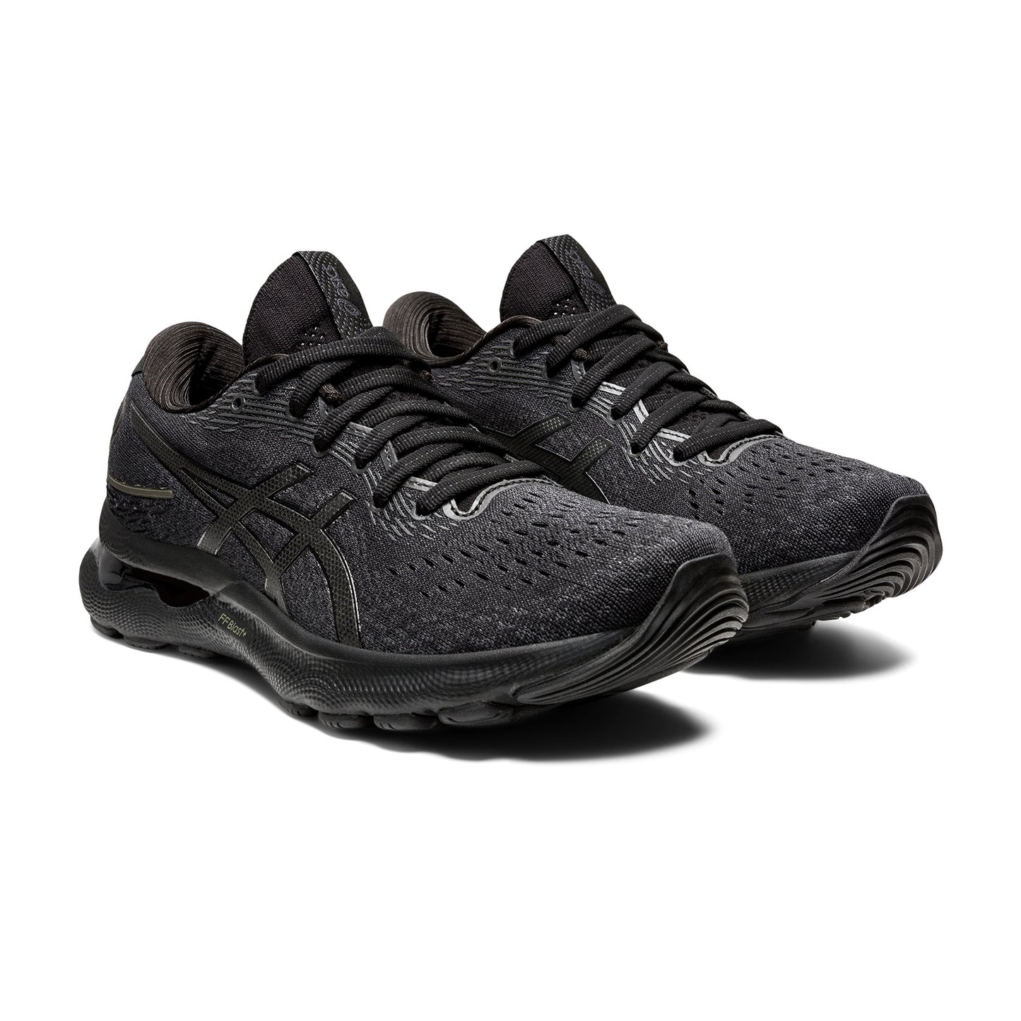 Women's Gel Nimbus 24 Running Shoe - Black/Black— Regular (B)