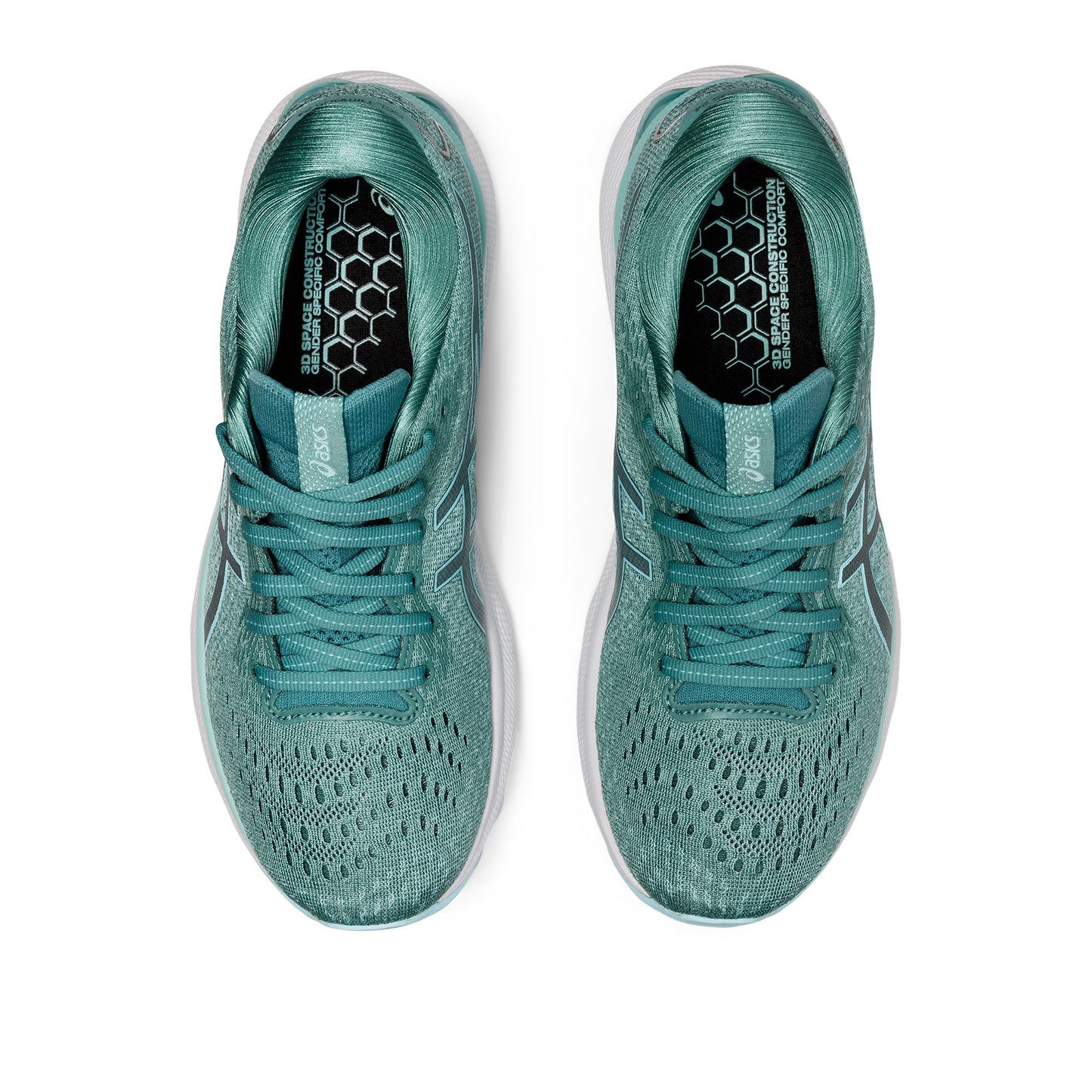 Women's Gel Nimbus 24 Running Shoe - Sage/Clear Blue— Regular (B)