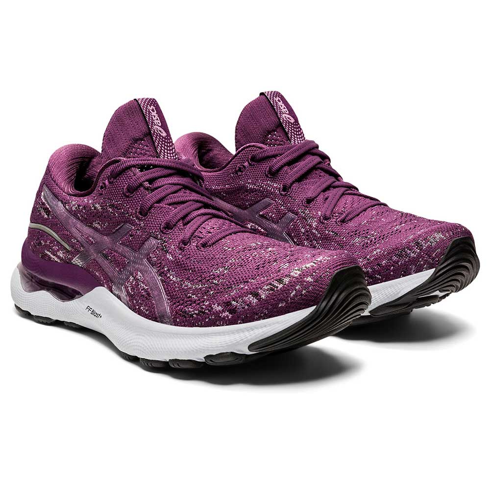 Women's Gel-Nimbus 24 MK Running Shoe - Deep Plum/Rosequartz - Regular (B)