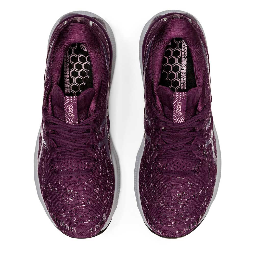 Women's Gel-Nimbus 24 MK Running Shoe - Deep Plum/Rosequartz - Regular (B)