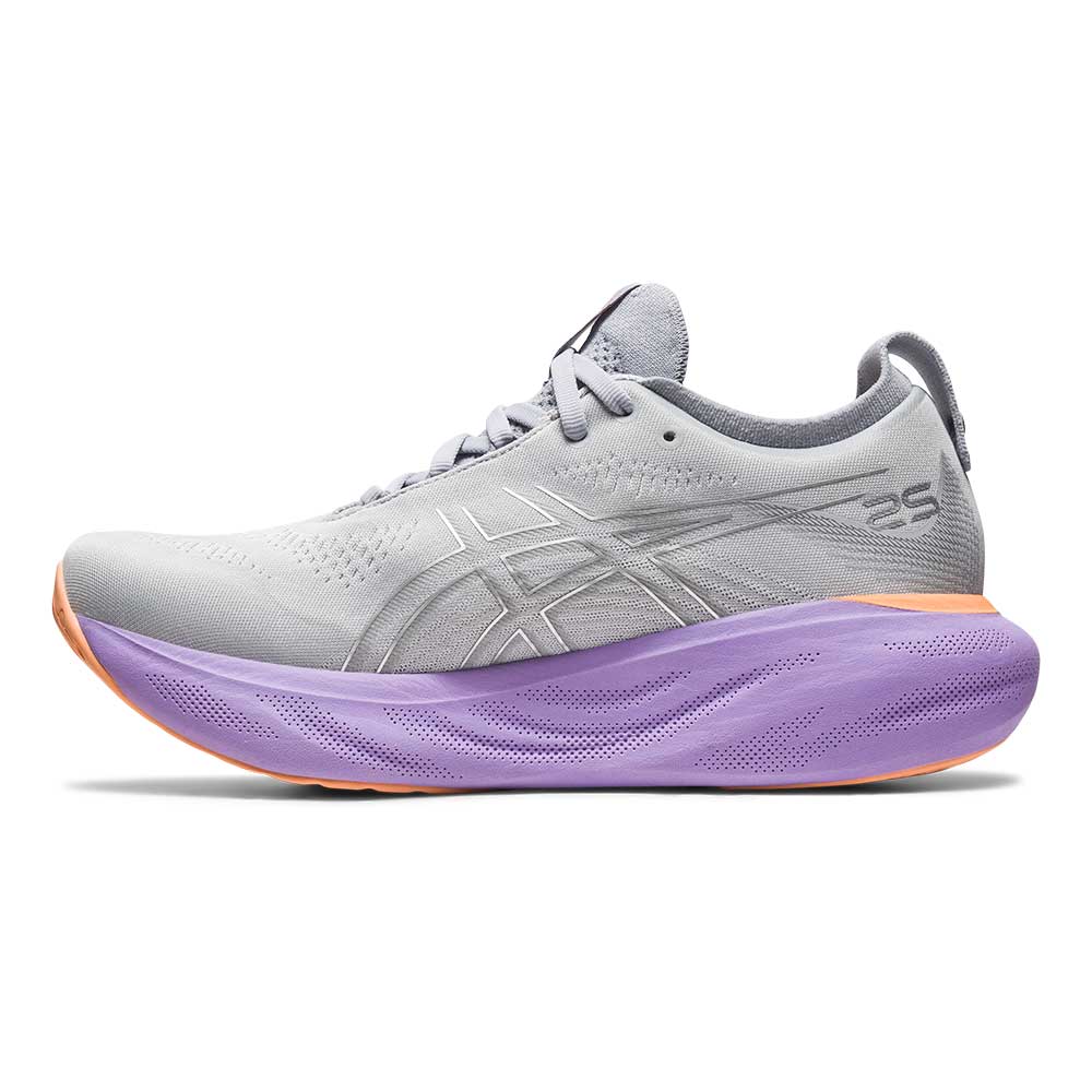 Women's Gel-Nimbus 25 Running Shoe - Piedmont Grey/Pure Silver- Regular (B)