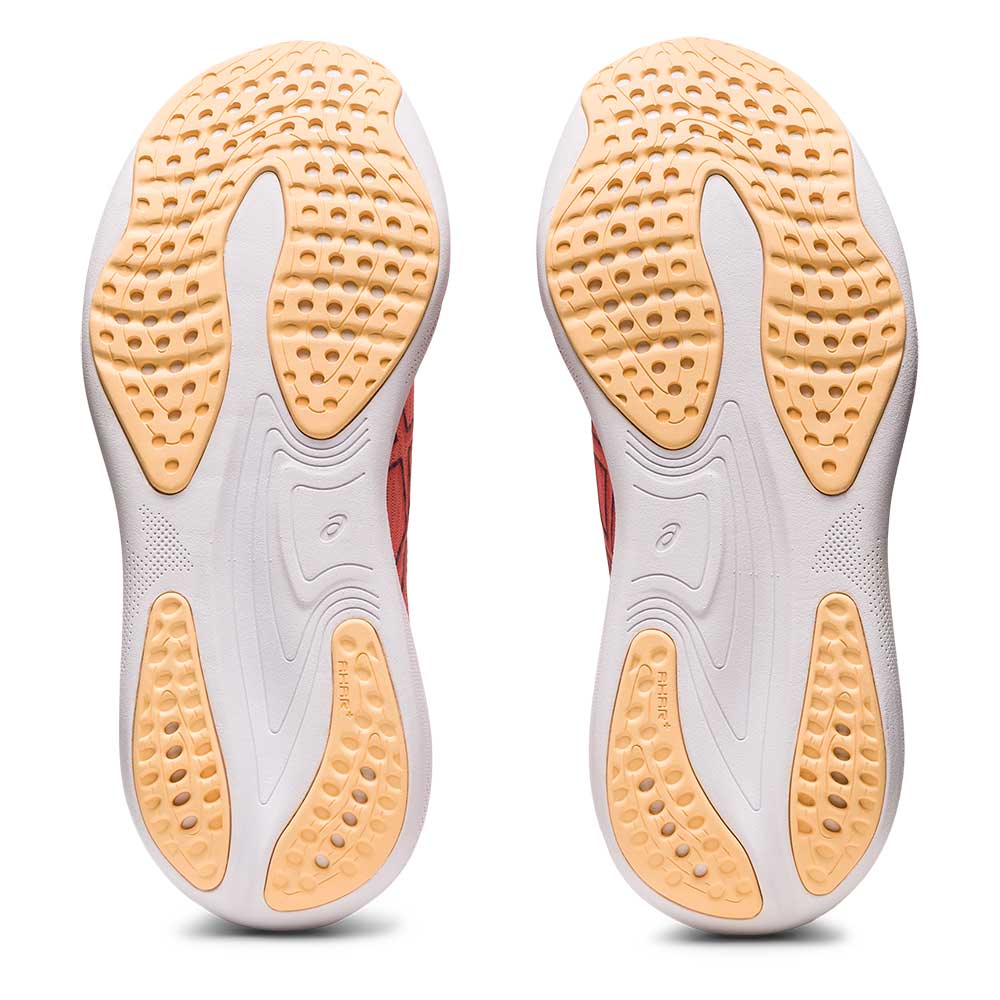 Women's Gel-Nimbus 25 Running Shoe - Papaya/Dusty Purple- Wide (D)