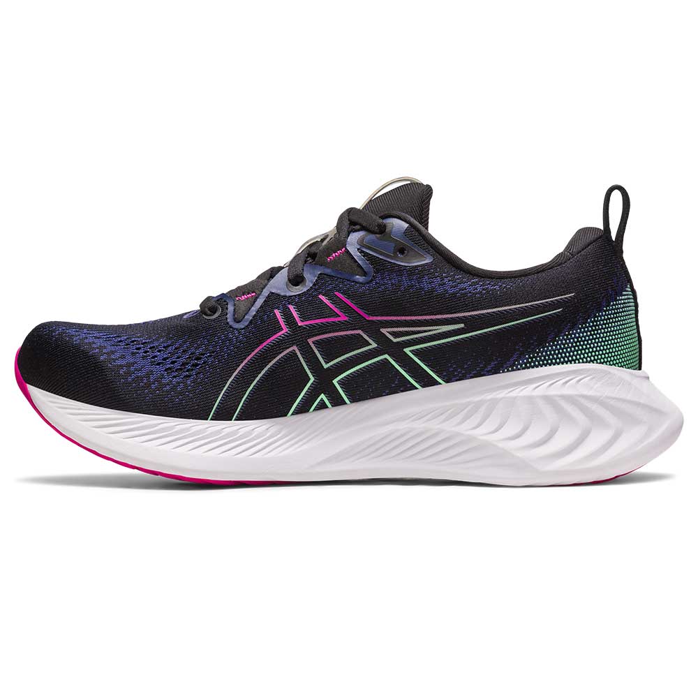 Women's Gel-Cumulus 25 Running Shoe - Black/Pink Rave- Regular (B)