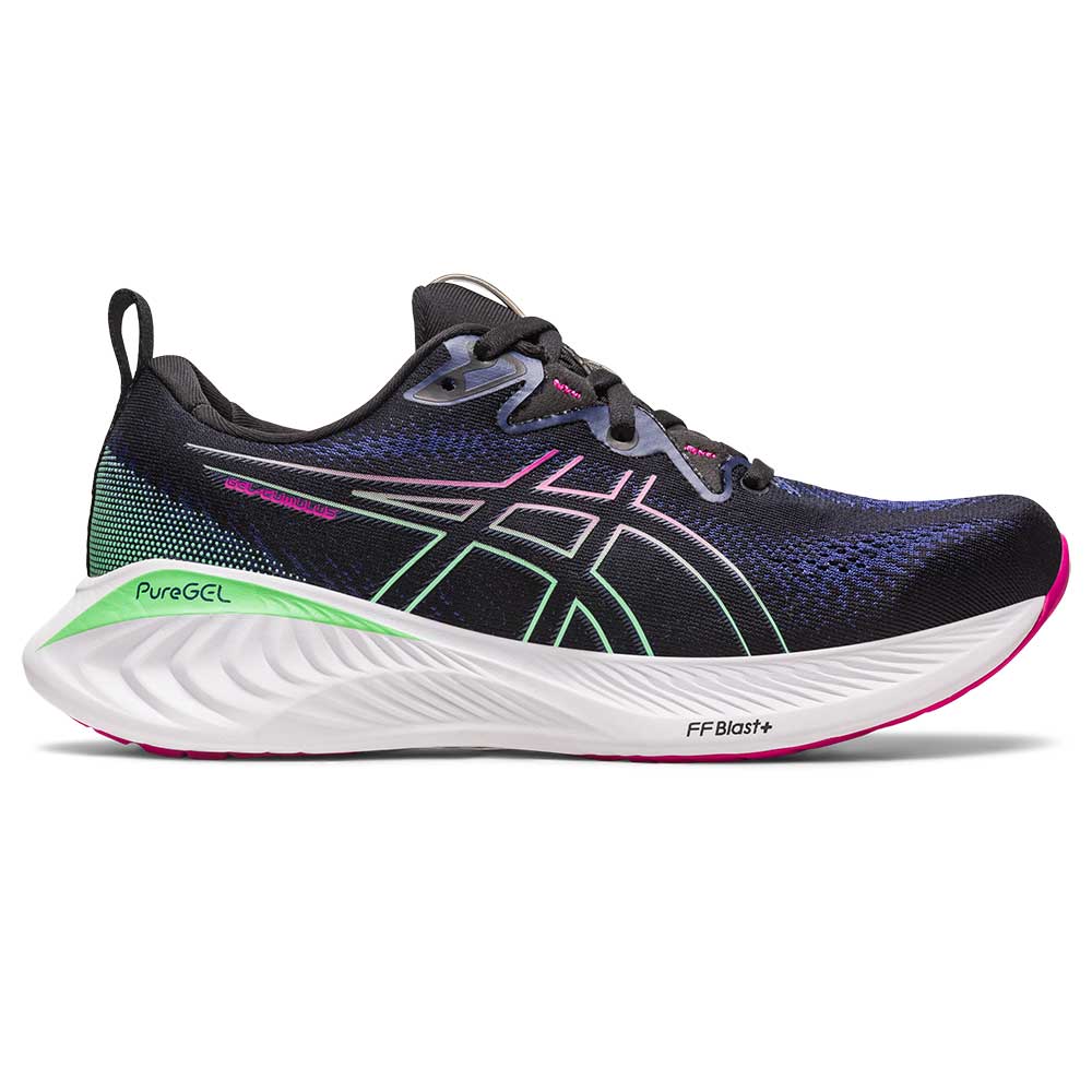 Women's Gel-Cumulus 25 Running Shoe - Black/Pink Rave- Regular (B)