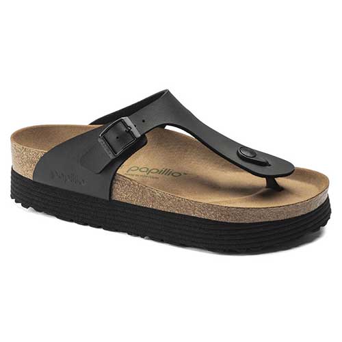 Gizeh Platform Vegan - Birko Flor Black- Regular/Wide