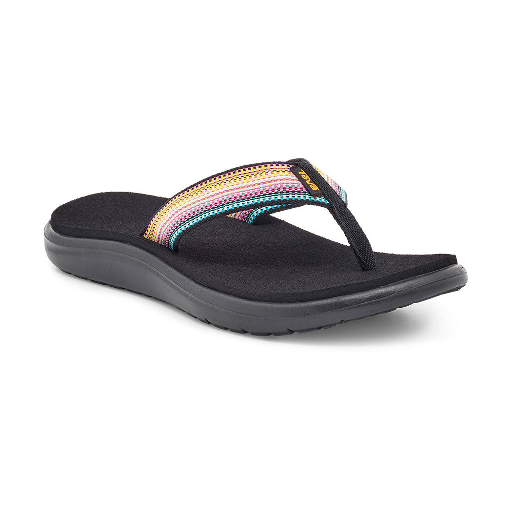 Women's Voya Flip Sandal - Antiguous Black Multi- Regular (B)