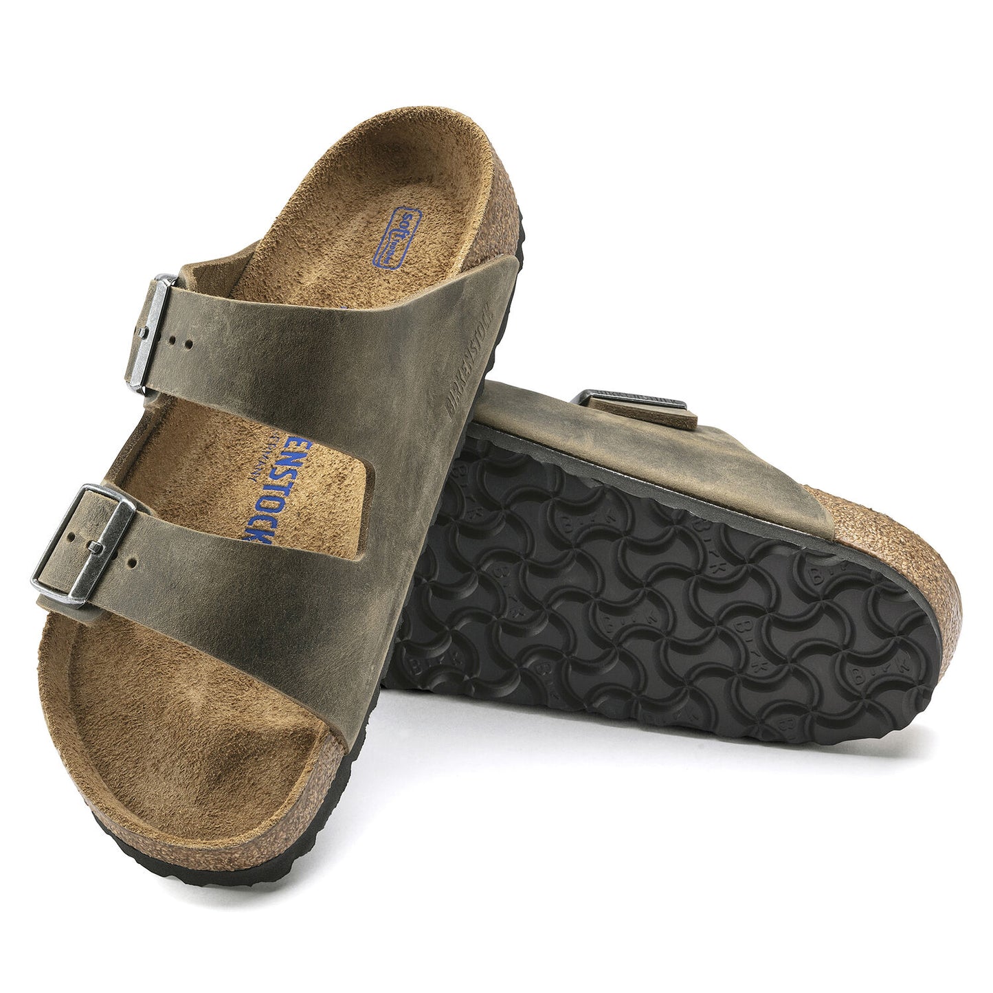 Arizona Soft Footbed Faded Khaki Oiled Nubuck Leather- Regular/Wide