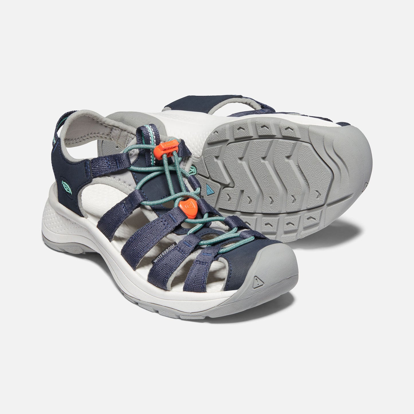 Women's Astoria West Sandal - Navy/Beveled Glass- Regular (B)