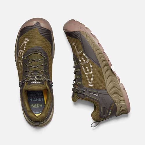 Men's NXIS Evo WP Hiking Shoe - Dark Olive/Black Olive - Regular (D)