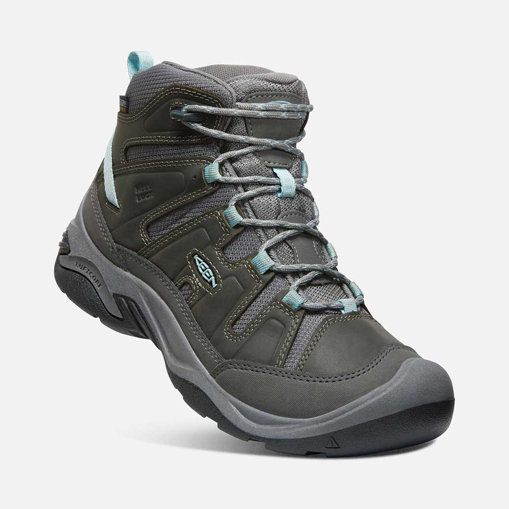 Women's Circadia Mid WP Hiking Boot - Steel Grey/Cloud Blue - Regular (B)