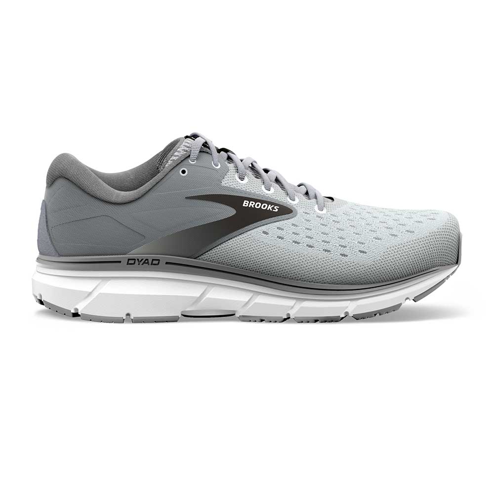 Men's Dyad 11 Running Shoe - Grey/Black/White - Wide (2E)